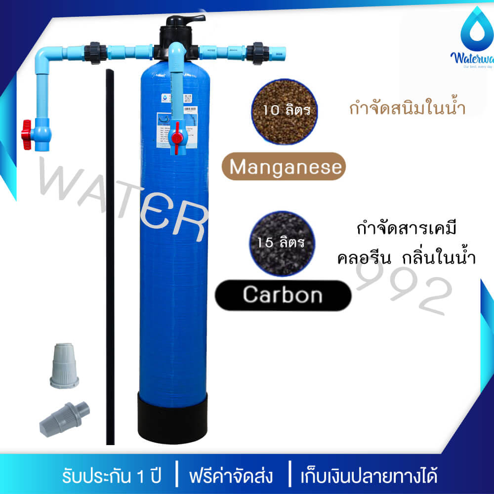 เครื่องกรองน้ำใช้ UNI PURE ขนาด 8 นิ้ว สูง 44 นิ้ว พร้อมหัววาล์วแบบคันโยก สีน้ำเงิน รุ่น T8X44B-COMGN_4